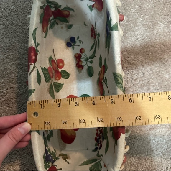 Longaberger Large Desktop Basket with Fruit Liner - Picture 9 of 9